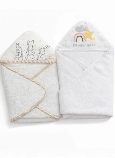 Soft Coral Velvet Baby Bath Towel, Gentle &amp; Absorbent Comfort for Babies (L80 x W80)cm