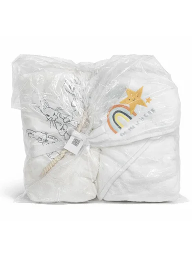 Soft Coral Velvet Baby Bath Towel, Gentle &amp; Absorbent Comfort for Babies (L80 x W80)cm