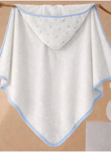 Soft Coral Velvet Baby Bath Towel, Gentle &amp; Absorbent Comfort for Babies (L80 x W80)cm