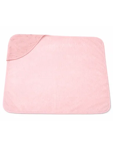 Soft Coral Velvet Baby Bath Towel, Gentle &amp; Absorbent Comfort for Babies (L80 x W80)cm
