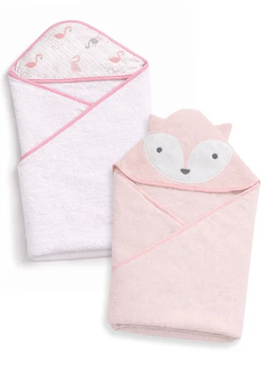 Soft Coral Velvet Baby Bath Towel, Gentle &amp; Absorbent Comfort for Babies (L80 x W80)cm