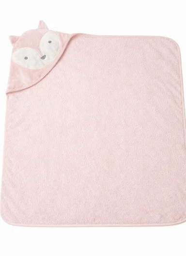 Soft Coral Velvet Baby Bath Towel, Gentle &amp; Absorbent Comfort for Babies (L80 x W80)cm