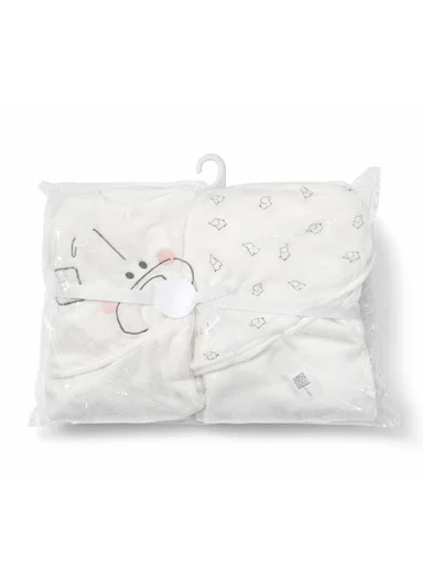 Soft Coral Velvet Baby Bath Towel, Gentle &amp; Absorbent Comfort for Babies (L80 x W80)cm