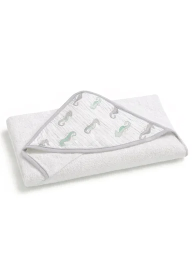 Soft Coral Velvet Baby Bath Towel, Gentle &amp; Absorbent Comfort for Babies (L80 x W80)cm