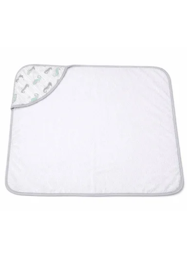 Soft Coral Velvet Baby Bath Towel, Gentle &amp; Absorbent Comfort for Babies (L80 x W80)cm