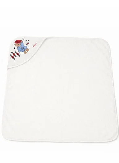 Soft Coral Velvet Baby Bath Towel, Gentle &amp; Absorbent Comfort for Babies (L80 x W80)cm