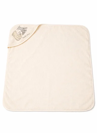 Soft Coral Velvet Baby Bath Towel, Gentle &amp; Absorbent Comfort for Babies (L80 x W80)cm