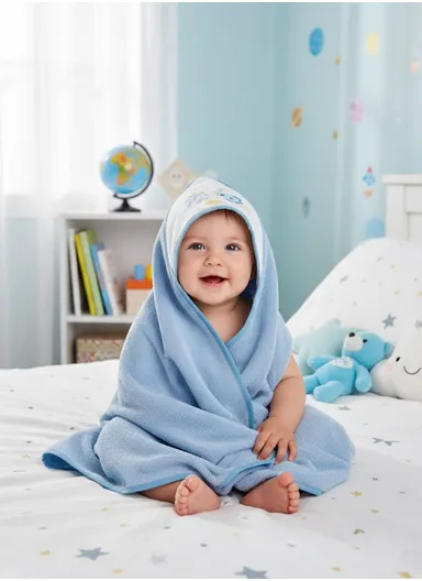 6 Pcs 3+3 Baby Hooded Towel &amp; Face Towel Set, Ultra Soft &amp; Absorbent Towels, Quick-Dry, Lightweight &amp; Gentle for Newborns &amp; Toddlers - Mixed