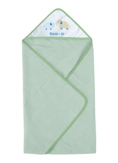 6 Pcs 3+3 Baby Hooded Towel &amp; Face Towel Set, Ultra Soft &amp; Absorbent Towels, Quick-Dry, Lightweight &amp; Gentle for Newborns &amp; Toddlers - Elephant