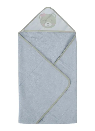 6 Pcs 3+3 Baby Hooded Towel &amp; Face Towel Set, Ultra Soft &amp; Absorbent Towels, Quick-Dry, Lightweight &amp; Gentle for Newborns &amp; Toddlers - Bear