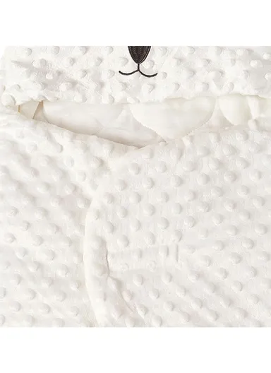 Unisex Baby Sleeping Bag, Soft, Warm &amp; Versatile Swaddle Blanket (L60 x W30)cm - White