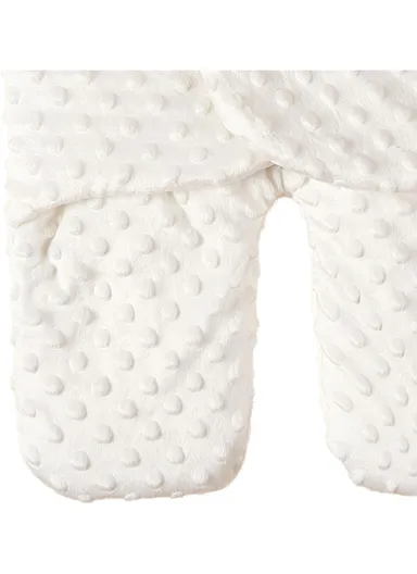 Unisex Baby Sleeping Bag, Soft, Warm &amp; Versatile Swaddle Blanket (L60 x W30)cm - White