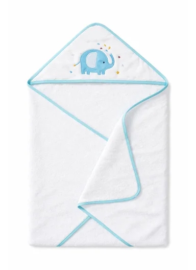 6 Pieces Baby Hooded Bath Towel Made from Soft Cotton with Washcloths Set