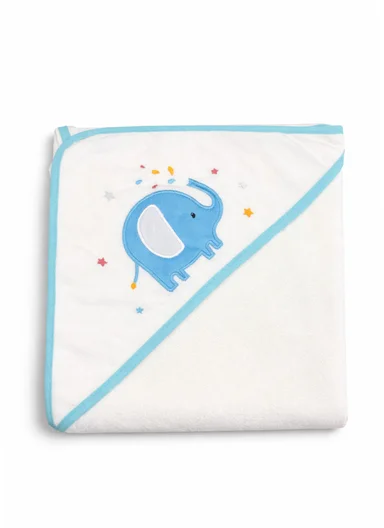 6 Pieces Baby Hooded Bath Towel Made from Soft Cotton with Washcloths Set