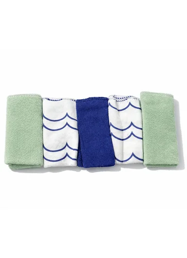6 Pieces Baby Hooded Bath Towel Made from Soft Cotton with Washcloths Set