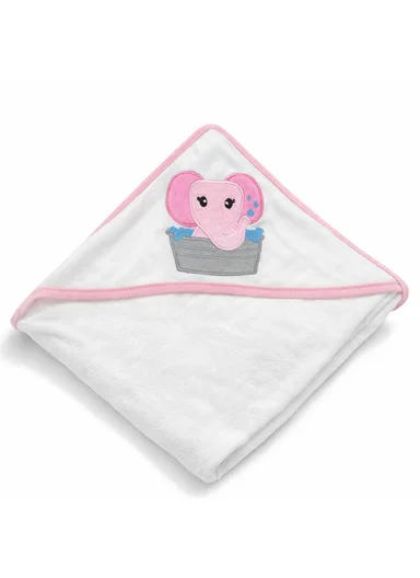 6 Pieces Baby Hooded Bath Towel Made from Soft Cotton with Washcloths Set