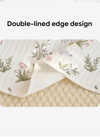 0–6 Months Cotton Baby Swaddle Blanket with Hood Soft, Breathable &amp; All-Season Newborn Wrap (L85 x W85)cm 