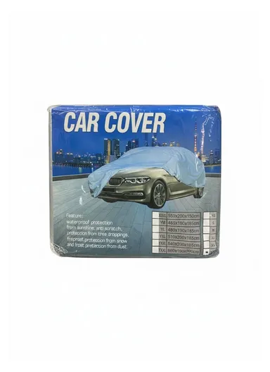 Full Car Cover Outdoor Waterproof All Weather Aluminum Foil Car Cover - Silver / XL