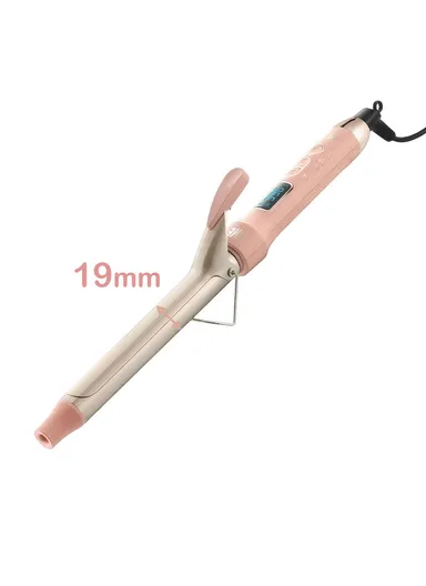 45W 19mm Ceramic Coating Smooth Shiny Vibrancy Curling Wand With PTC Heating &amp; Light Indicator 20910U