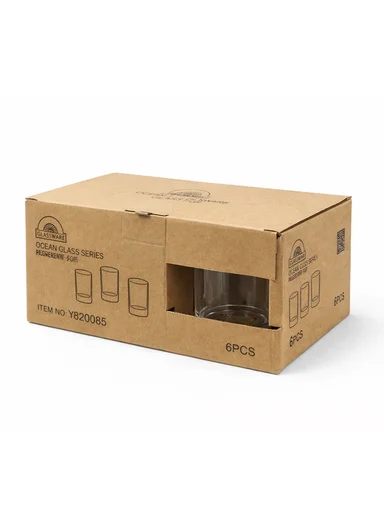 160ml 6Pcs Premium Transaprent Glass Cup Set Y62085 (D6 x H8.5)cm