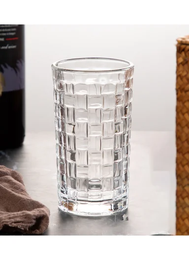 285ML 6-Pieces Luxury Geometric Square Glass Cup Set (D7 x H13)cm