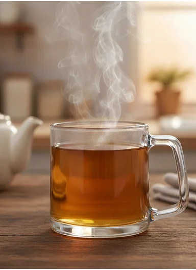 335ml Transparent Glass Mug With Handle ZB116 (D8 x H9)cm