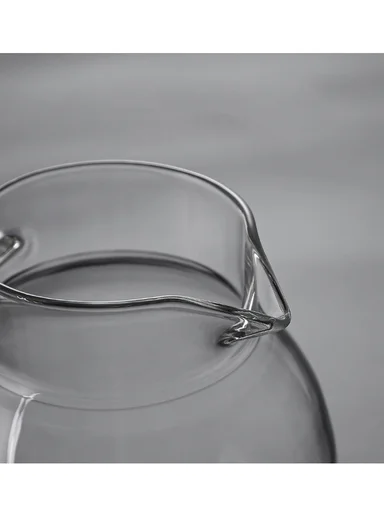 6 Pcs 350ml Luxurious Set Transparent Black Glass Cup With 2L Glass Jug DM001TH 