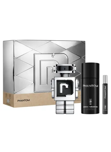 Phantom Eau de Toilette (100ml + EDT 10ml + Deo Spray 150ml) Gift Set for Men