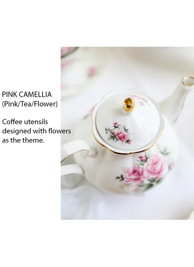 1 Piece 800ml Floral Ceramic Tea Pot 