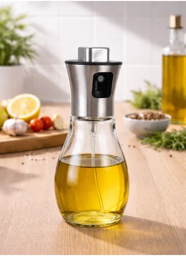 200ml Stainless Steel Oil Sprayer Bottle (D7 x H18)cm 