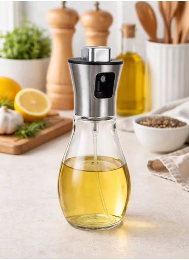 200ml Stainless Steel Oil Sprayer Bottle (D7 x H18)cm 