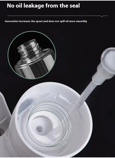 220ml Transparent Powerful Oil Sprayer Bottle (D6 x H22)cm - White