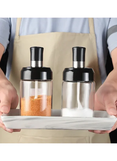 250ml Glass Oil Dispenser Bottle With Oil Application Spoon
