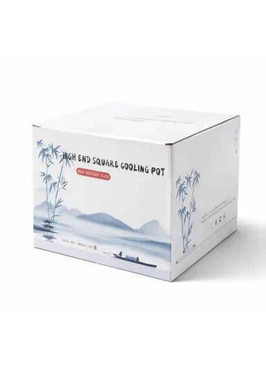 1200ML Luxury Heat-Resistant Glass TeaPot With Stainless Steel Infuser &amp; Gold Handle (D12 x H14)cm 