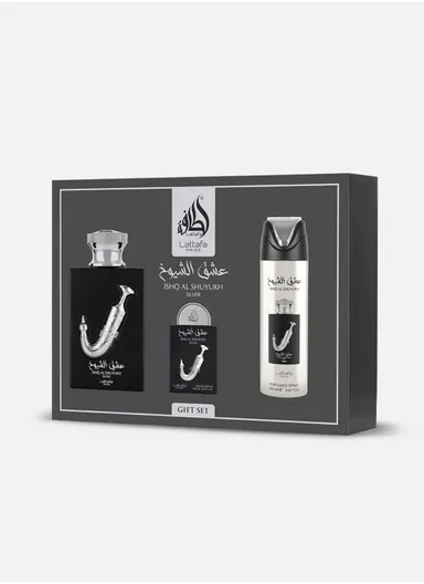 Ishq Al Shuyukh Silver 3-Piece Unisex Gift Set