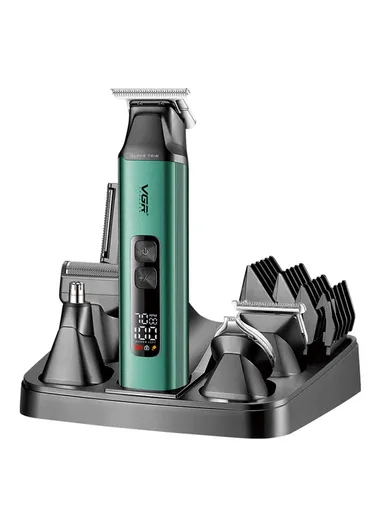 14-in-1 Grooming Kit, Waterproof IPX6 Multi-Functional Trimmer Set 3-Speed Motor &amp; Full Shaving Attachments V-117