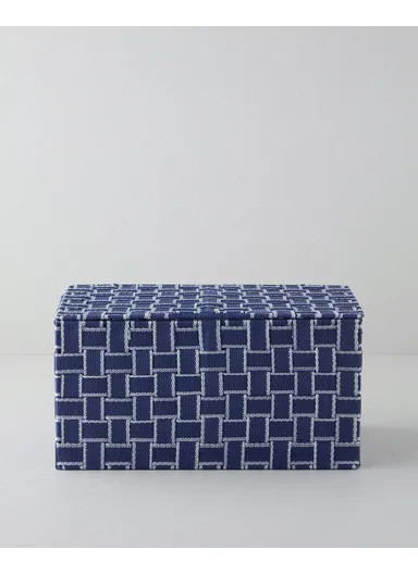 Shine Storage Box 34x22x17 cm Navy Blue