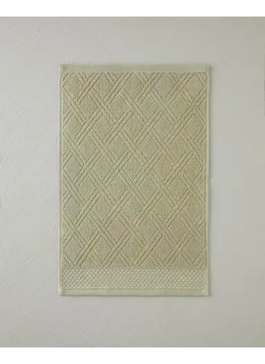 Chic Diamond Cotton Hand Towel 30x45 cm Light Green