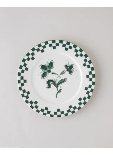 Gardenia Porcelain Serving Plate 25 cm Green