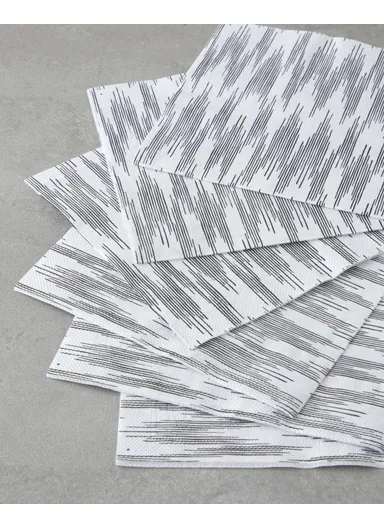 Mistora 20-Piece Paper Napkins 33x33 cm Gray