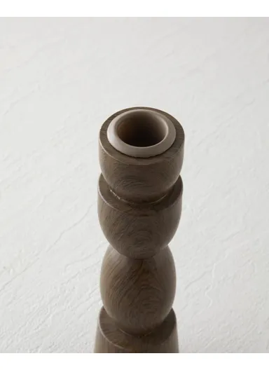 Grace Candlestick 20.5 cm Dark Brown