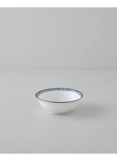 Monarch Porcelain Bowl 14 cm Black - White