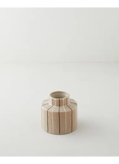 Carmine Vase 14 cm Brown