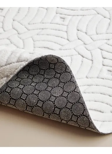 Wavelet Bath Mat Set 60x100 cm + 50x60 cm Ecru