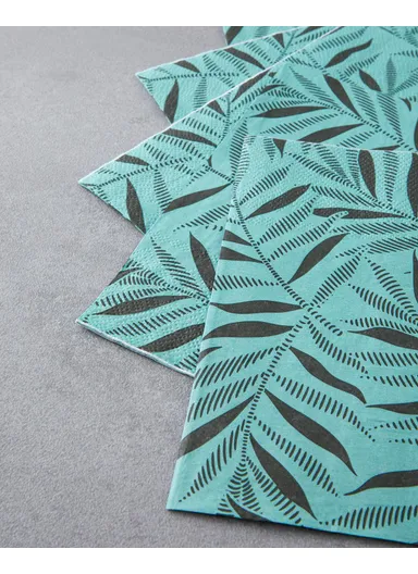 Virelia 20-Pieces Paper Napkins 33x33 cm Green