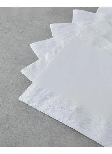 Liore 20-Pieces Paper Napkins 33x33 cm White