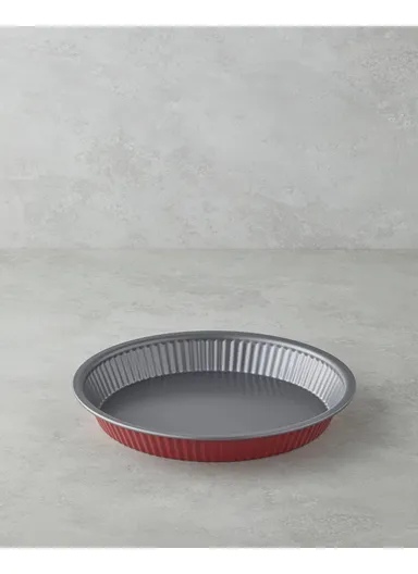 Baker's Choice Carbon Steel Tart Cake Mold 28 x 4 cm Red