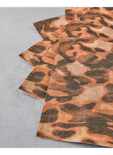 Leopura 20-Pieces Paper Napkins 33x33 cm Brown