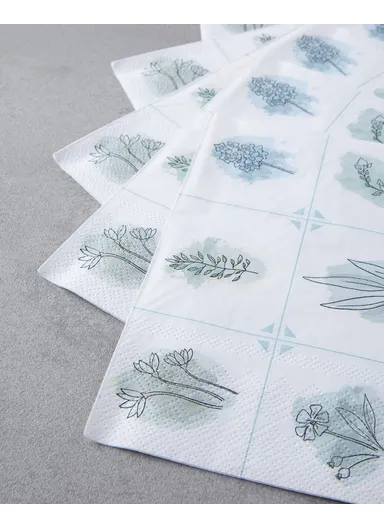 Greeny 20-Pieces Paper Napkins 33x33 cm Green