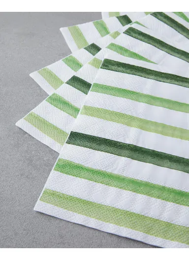 Linara 20-Pieces Paper Napkins 33x33 cm Green